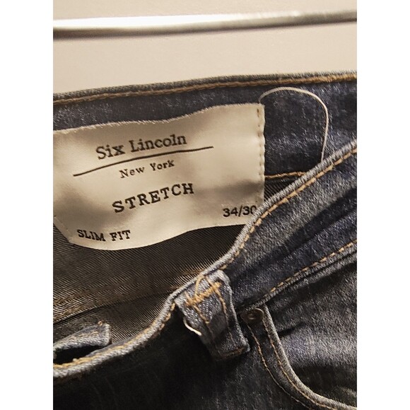 Six Lincoln New York 34/30 Slim Fit Stretchy BLUE Jeans women - Picture 8 of 8